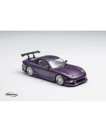 (預訂 Pre-order) Mortal 1/64 mazda RX7  Veilside (Diecast car model) Midnight purple