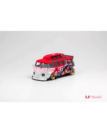 (預訂 Pre-order) LF Model 1/64 VW T1 van Kombi wide body modified version Akiba livery #96 (Diecast car model) 限量500台