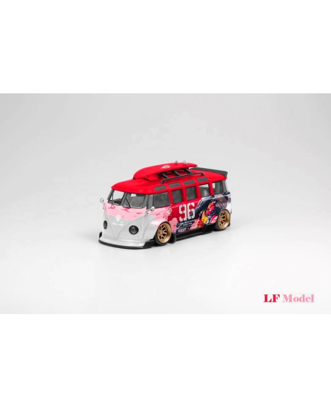 (預訂 Pre-order) LF Model 1/64 VW T1 van Kombi wide body modified version Akiba livery #96 (Diecast car model) 限量500台