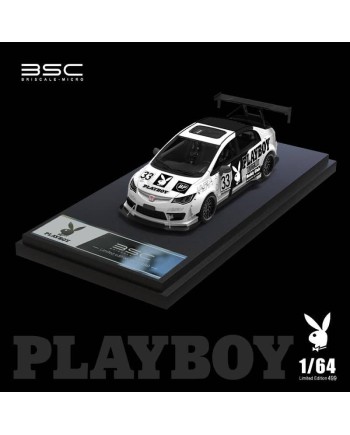 (預訂 Pre-order) BSC 1/64 Civic type R FD2 white playboy 普通版 (Diecast car model) 限量499台