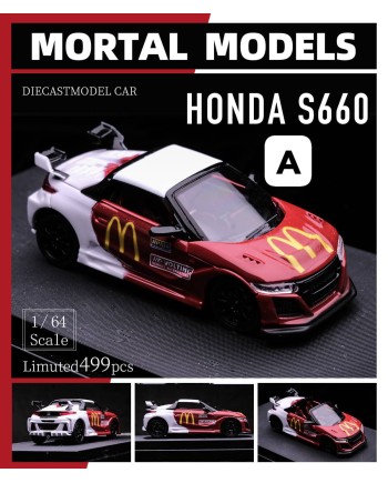(預訂 Pre-order) Mortal 1/64 S660 Mugen modified version S-Series (Diecast car model) 限量499台 McDonald's