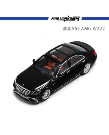 (預訂 Pre-order) Fine works 1/64 S65 AMG W222 (Diecast car model) 限量999台 Black