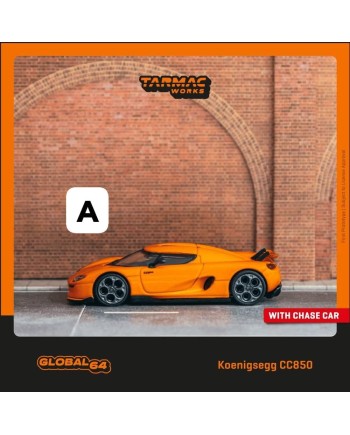 (預訂 Pre-order) Tarmac Works 1/64 T64G-TL051-OR Koenigsegg CC850 Orange (Diecast car model)