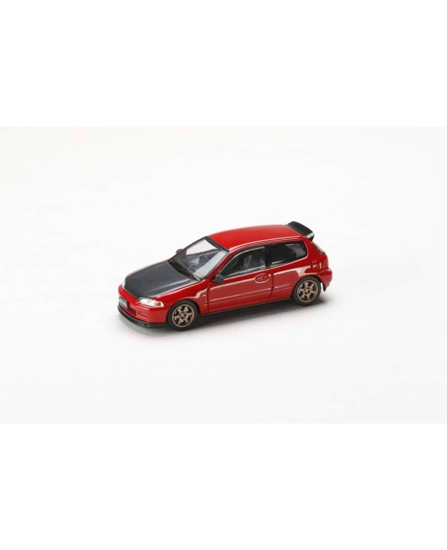 (預訂 Pre-order) JDM64 1/64 Honda CIVIC (EG6) SIR-Ⅱ JDM STYLE (Diecast car model) HJDM002-8  :  RED