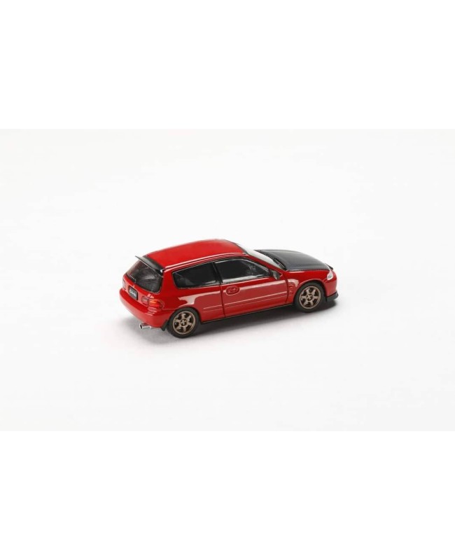 (預訂 Pre-order) JDM64 1/64 Honda CIVIC (EG6) SIR-Ⅱ JDM STYLE (Diecast car model) HJDM002-8  :  RED