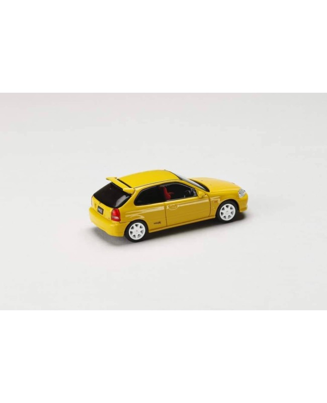(預訂 Pre-order) JDM64 1/64 Honda CIVIC TYPE R (EK9) (Diecast car model) HJDM001-2  :  Yellow