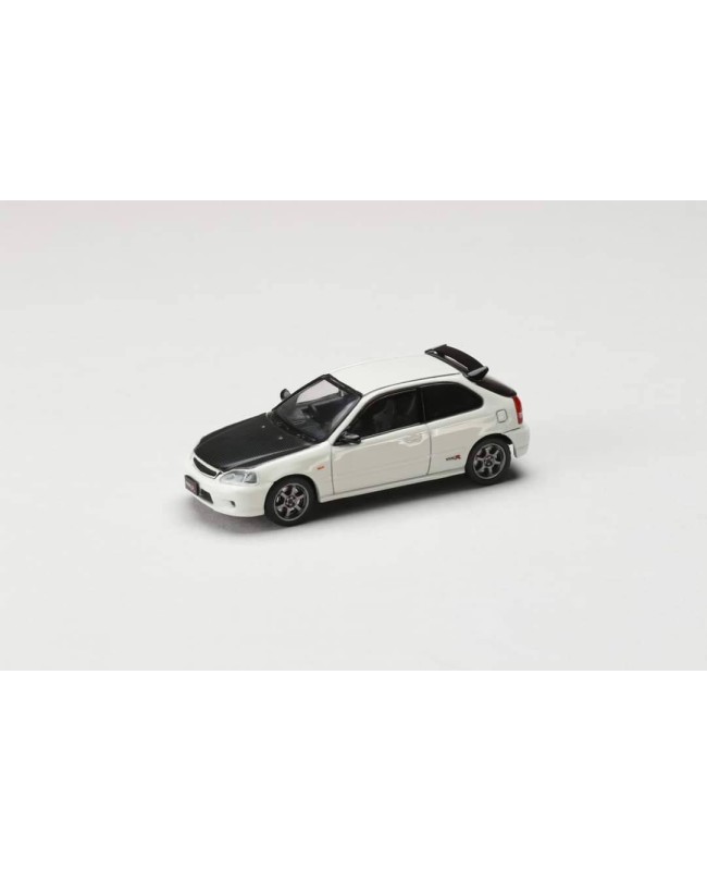 (預訂 Pre-order) JDM64 1/64 Honda CIVIC TYPE R (EK9) JDM STYLE (Diecast car model) HJDM001-3  :  White