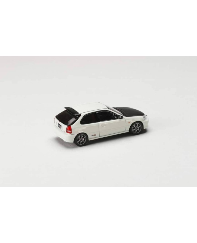 (預訂 Pre-order) JDM64 1/64 Honda CIVIC TYPE R (EK9) JDM STYLE (Diecast car model) HJDM001-3  :  White