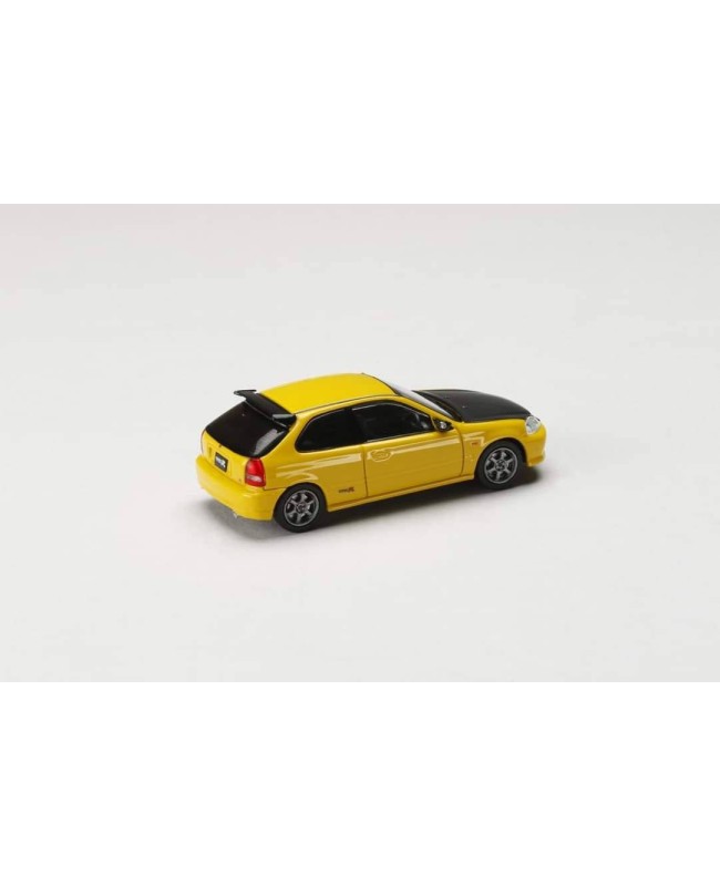 (預訂 Pre-order) JDM64 1/64 Honda CIVIC TYPE R (EK9) JDM STYLE (Diecast car model) HJDM001-4  :  Yellow