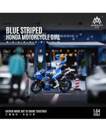 (預訂 Pre-order) MoreArt 1/64 HONDA MOTORCYCLE GIRL BLUE MO222045