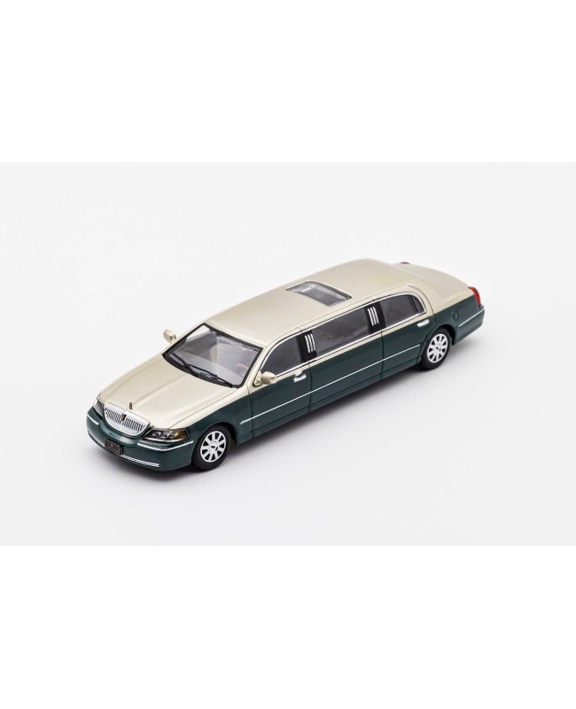 (預訂 Pre-order) GCD 1/64 Extended Lincoln LHD (Diecast car model) 限量500台 Champagne gold and dark green KS-055-220