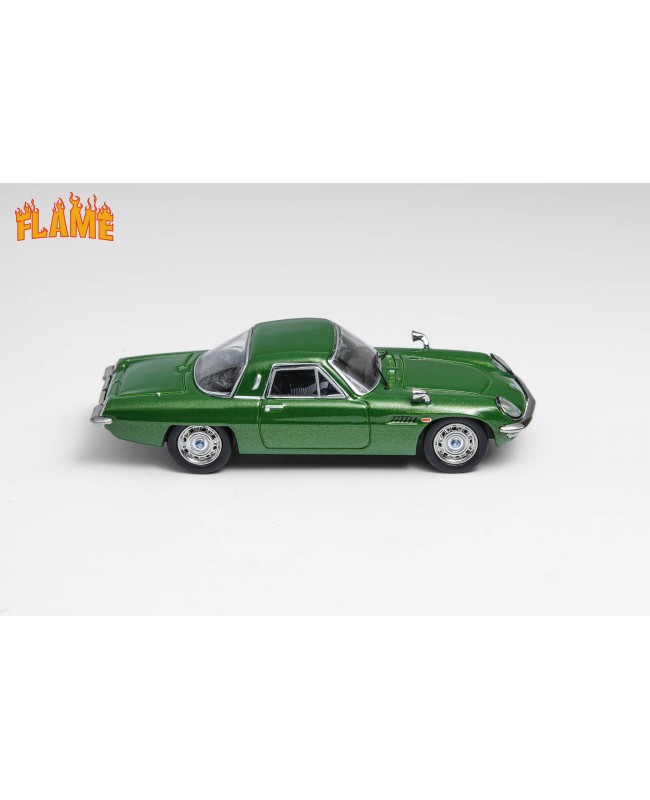 (預訂 Pre-order) Flame 1/64 MAZDA 1967 COMSO Sport (Diecast car model) 限量599台 Metallic green (original)