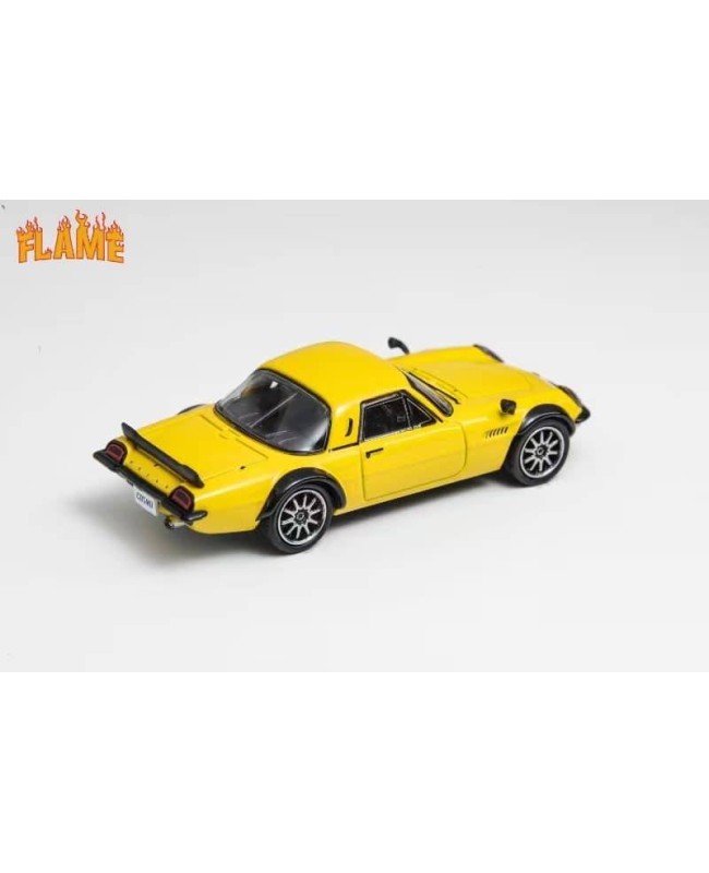 (預訂 Pre-order) Flame 1/64 MAZDA 1967 COMSO Sport (Diecast car model) 限量599台 Yellow (wide body modified version)