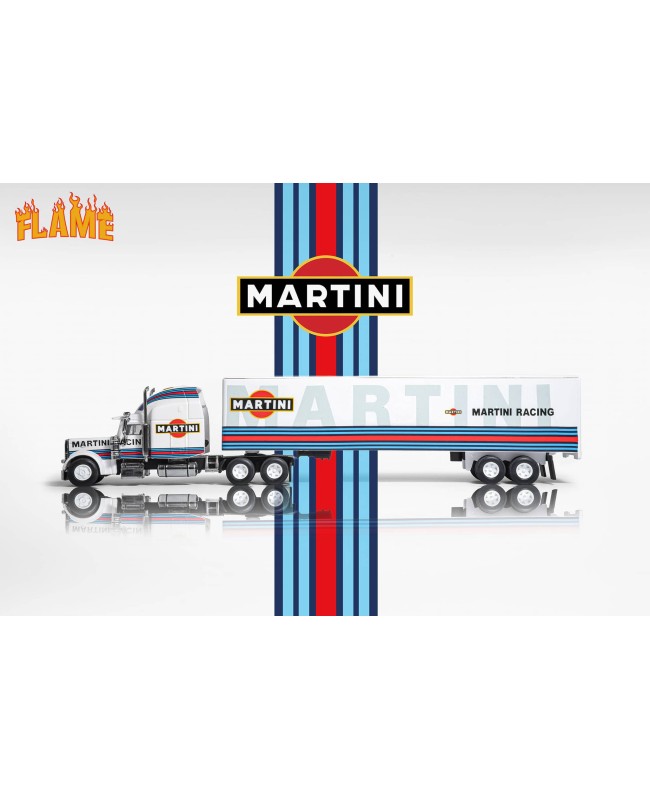 (預訂 Pre-order) Flame 1/64 Peter Bildt semi-trailer Martini (Diecast car model)