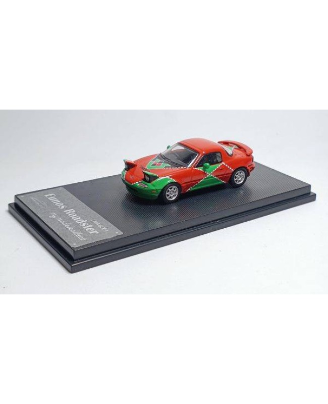 (預訂 Pre-order) MC 1/64 EUNOS ROADSTER NA6CE (Diecast car model) Orange and green