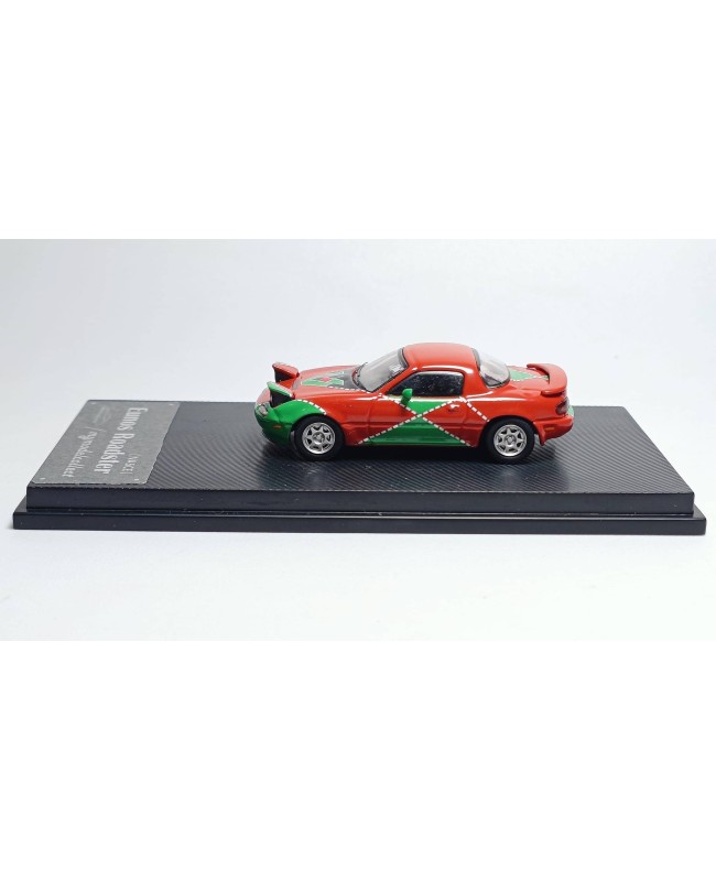 (預訂 Pre-order) MC 1/64 EUNOS ROADSTER NA6CE (Diecast car model) Orange and green