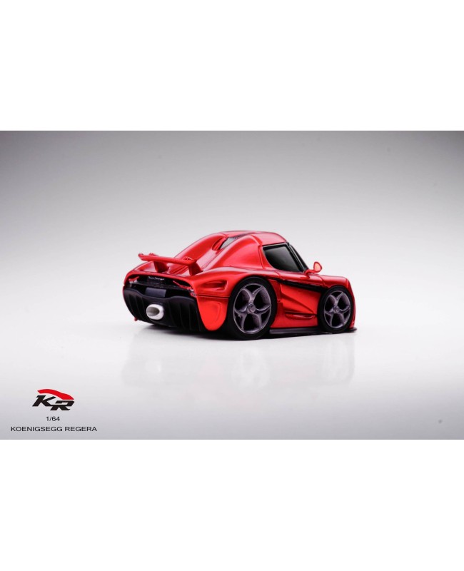 (預訂 Pre-order) KR 1/64 KOENIGSEGG REGERA  Q car (Resin car model) 限量299台 Red
