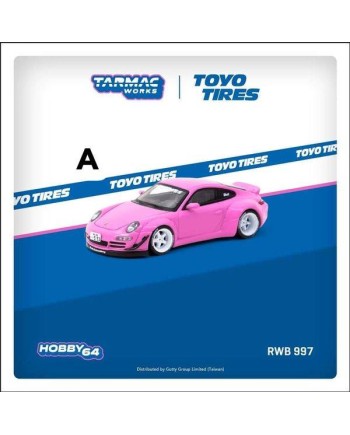 (預訂 Pre-order) Tarmac 1/64 T64-057-PN - RWB 997 Pink (Diecast car model)