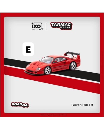 (預訂 Pre-order) Tarmac 1/64 T64R-075-RE - Ferrari F40 LM Red (Diecast car model)