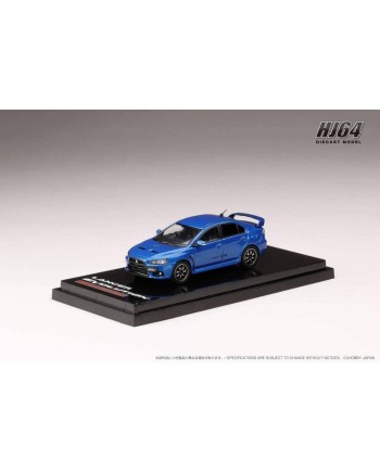 (預訂 Pre-order) Hobby JAPAN 1/64 MITSUBISHI LANCER EVOLUTION Ⅹ FINAL EDITION WITH ENGINE DISPLAY MODEL (Diecast car model) HJ642053ABL : LIGHTNING BLUE MICA