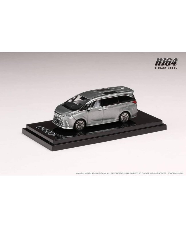 (預訂 Pre-order) Hobby JAPAN 1/64 LEXUS LM500h (LHD) /4 Seater (Diecast car model) HJ641076BS : SONIC TITANIUM