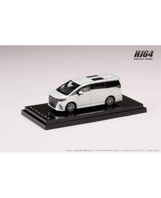 (預訂 Pre-order) HobbyJAPAN 1/64 Toyota ALPHARD Z (Diecast car model) HJ641078BW :  White