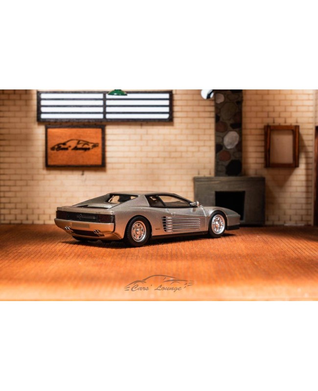 (預訂 Pre-order) Cars’ Lounge 1/64 l Testarossa (Resin car model) 限量399台 Argento Nurburgring 紐伯格林銀