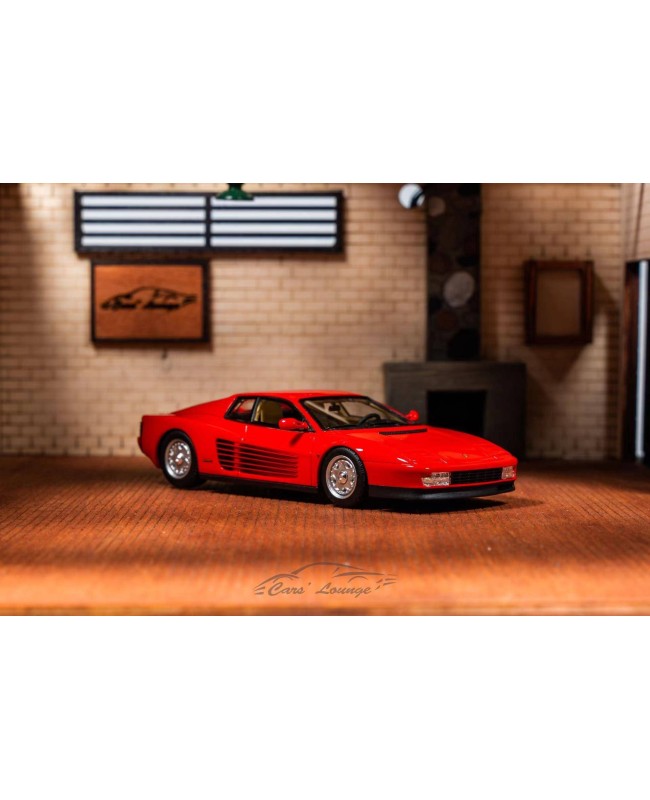(預訂 Pre-order) Cars’ Lounge 1/64 l Testarossa (Resin car model) 限量399台 Rosso Corsa 法拉利紅配經典棕內