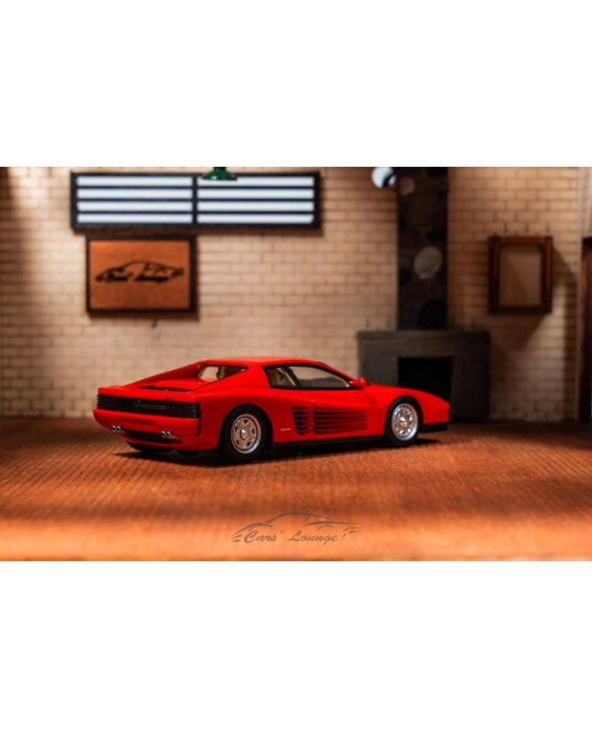(預訂 Pre-order) Cars’ Lounge 1/64 l Testarossa (Resin car model) 限量399台 Rosso Corsa 法拉利紅配經典棕內
