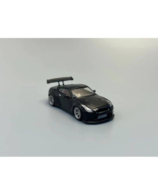 (預訂 Pre-order) Flame 1/64 Nissan GTR R35  Rocket Bunny black (Diecast car model) 限量499台
