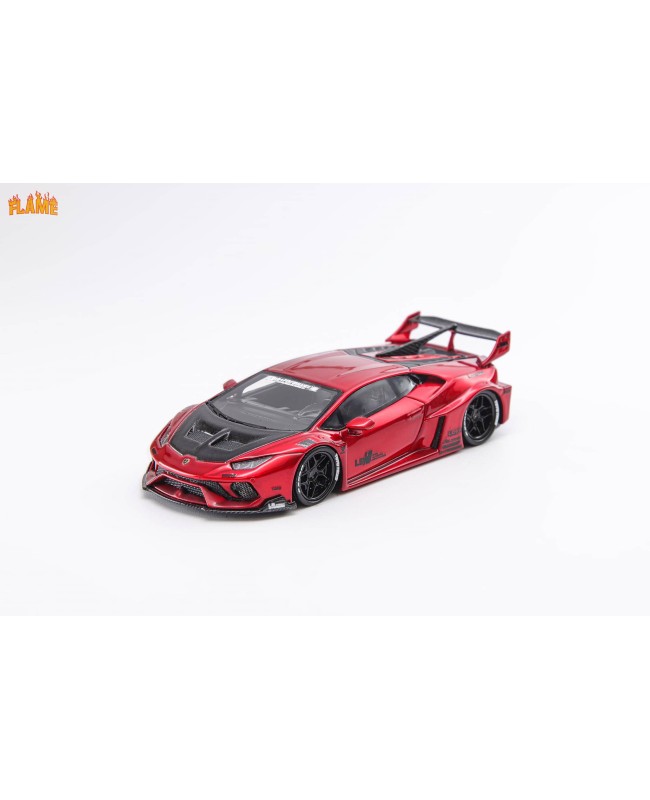 (預訂 Pre-order) Flame 1/64 LBWK wide body Lamborghini Huracan GT  LP610 resin model,box+display case. (Resin car model) 限量299台 Metallic red