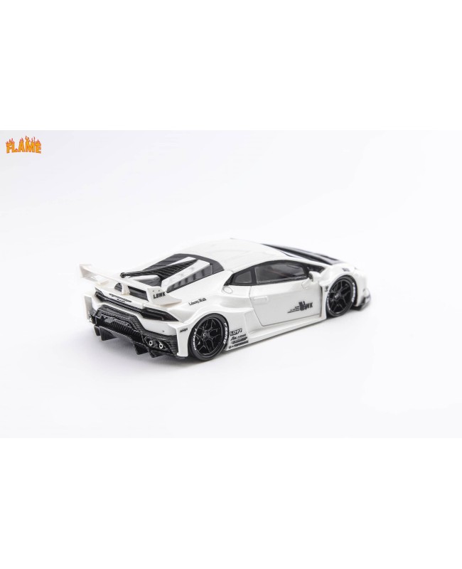 (預訂 Pre-order) Flame 1/64 LBWK wide body Lamborghini Huracan GT  LP610 resin model,box+display case. (Resin car model) 限量299台 Pearl white