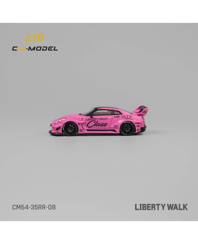 (預訂 Pre-order) CM Model 1/64 CM64-35RR-08 Nissan LBWK GT35RR Pink LBWK GT35RR (Diecast car model)