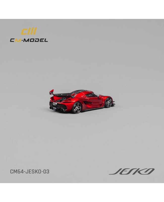 (預訂 Pre-order) CM Model 1/64 CM64-Jesko-03 Koenigsegg Jesko AttackMetallic Cherry Red (Diecast car model)