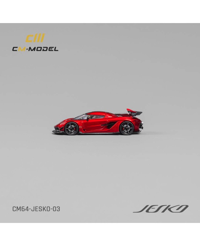 (預訂 Pre-order) CM Model 1/64 CM64-Jesko-03 Koenigsegg Jesko AttackMetallic Cherry Red (Diecast car model)