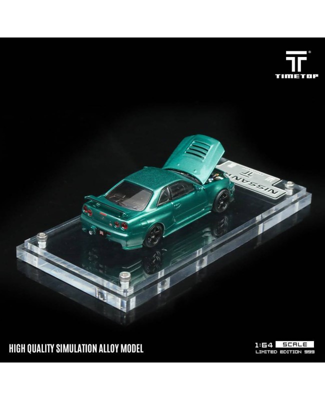 (預訂 Pre-order) TimeTop 1/64 Nissan GTR34 (Diecast car model) 限量999台 TT643428