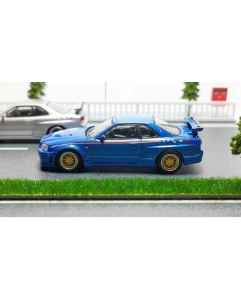 (預訂 Pre-order) MC 1/64 SKYLINE R34 V-SPEC (Diecast car model) Blue Nismo Livery