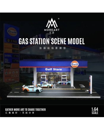 (預訂 Pre-order) MoreArt 1/64 GAS STATION SCENE MODEL GULF MO936203