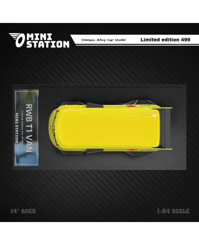 (預訂 Pre-order) Mini Station 1:64 RWB 964 / VW T1 Van Dragon Ball Yellow (Diecast car model) 限量499台 T1 普通版
