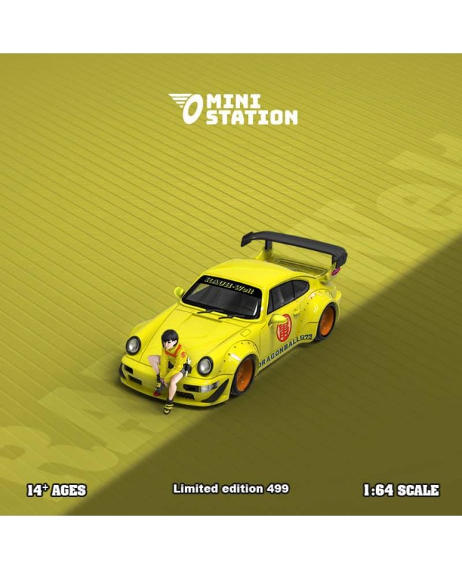 (預訂 Pre-order) Mini Station 1:64 RWB 964 / VW T1 Van Dragon Ball Yellow (Diecast car model) 限量499台 RWB 964 人偶版