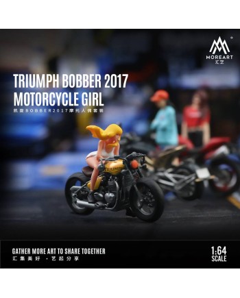 (預訂 Pre-order) MoreArt 1/64 TRIUMPH BOBBER 2017 MOTORCYCLE GIRL MO222049