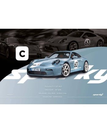 (預訂 Pre-order) Sparky 1/64 YO64017 Porsche 911 S/T (Diecast car model)