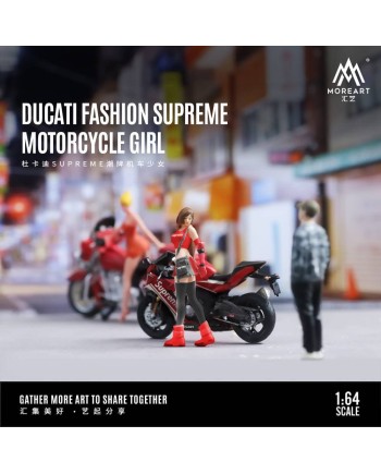 (預訂 Pre-order) MoreArt 1/64 DUCATI FASHION MOTORCYCLE GIRL Supreme Livery MO222050