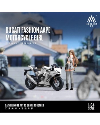 (預訂 Pre-order) MoreArt 1/64 DUCATI FASHION MOTORCYCLE GIRL AAPE Livery MO222051