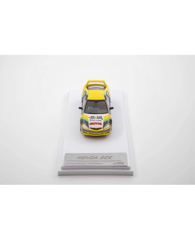 (預訂 Pre-order) XF Model 1/64 Integra type 4th generation DC5, 2004 Type-R late version (Diecast car model) Yellow Mugen livery