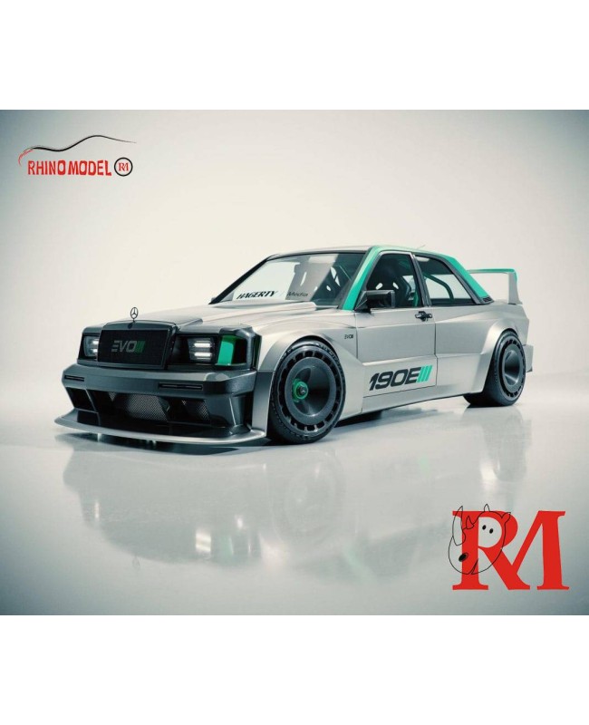 (預訂 Pre-order) Rhino Model RM 1/64 MERCEDES 190 EVO II Silver (Diecast car model) 限量999台