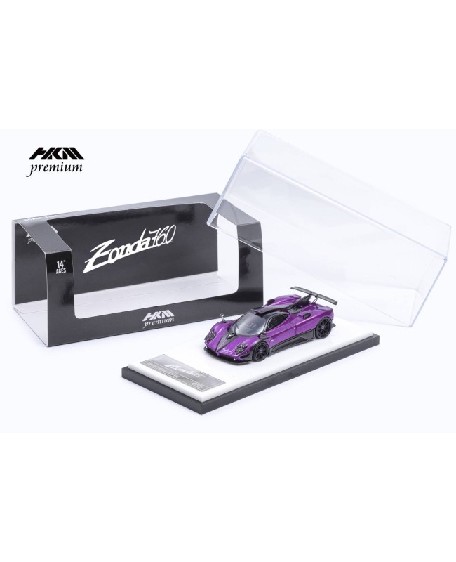 (預訂 Pre-order) HKM Premium 1/64 Zonda 760，LH customized version 2014 (Diecast car model) 限量999台 Purple