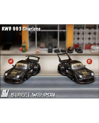 (預訂 Pre-order) SW 1/64 RWB 993 (Diecast car model) 限量499台 Charlene 低尾翼