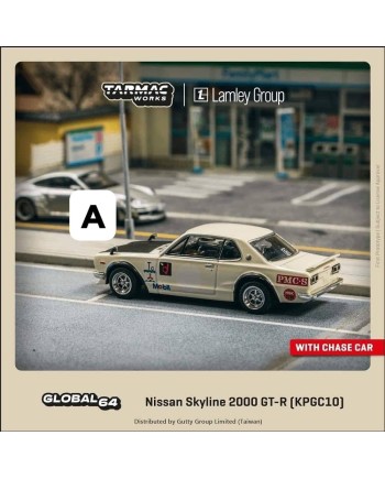 (預訂 Pre-order) Tarmac 1/64 T64G-043-WH2 - Nissan Skyline 2000 GT-R (KPGC10) White (Diecast car model)