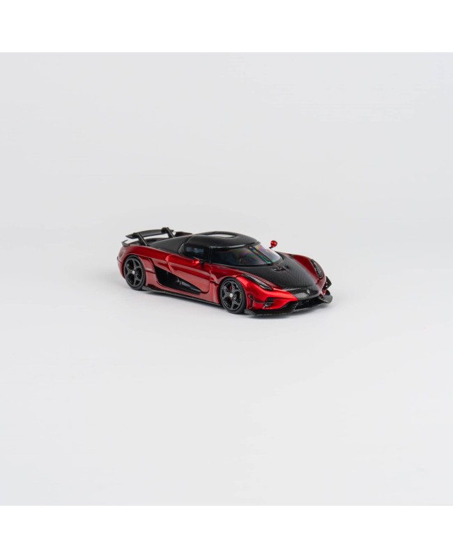 (預訂 Pre-order) TPC 1/64 Koenigsegg Regera (Diecast car model) 限量500台 Candy red+carbon fiber